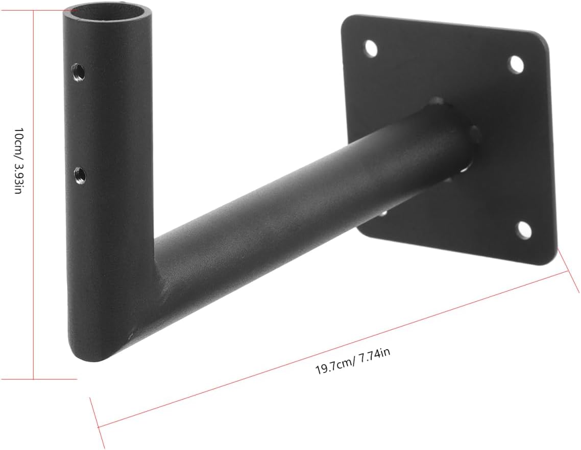 90 Degree Wall Mount Bracket - L Shape Bracket Tenon Adaptor for Weather Vane Flagpole, Lamp, Post Tree