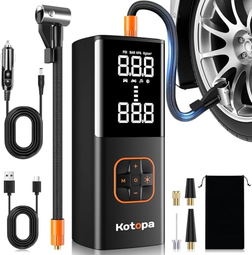Kotopa Elektrische Luftpumpe, 150 PSI Luft Kompressor, 12V Anschluss &...