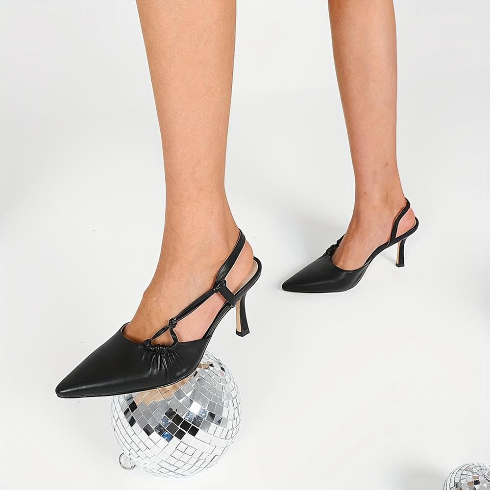 ZBDZSW Zapatos de tacón Alto y Delgado con Punta en Pico para Mujer, de Moda, sexys, Elegantes, para Fiesta y Oficina