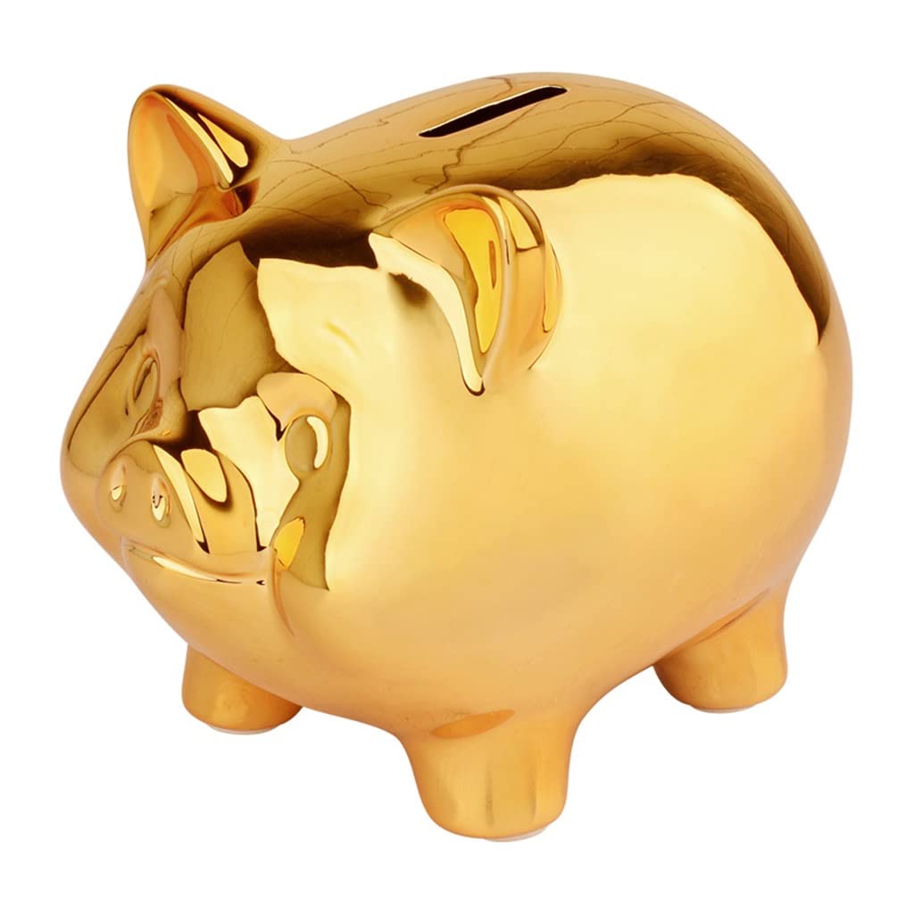 Decorazione Salvadanaio Porcellino salvadanaio for Adulti, Scatola dei Soldi in Ceramica, Banca di Moneta for Ragazze e Ragazzi, Regalo di Natale Vacanze Regalo Salvadanai