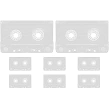 VANZACK 8Pcs Blank Cassette Tapes Vintage Empty Audio Tape Shells for Recording Retro Cassette Decoration for DIY Party Favors Wall Art Music Collectors