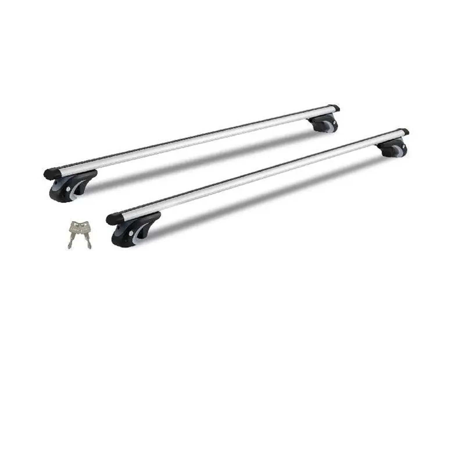 Barras Portaequipajes Barra Transversal para Techo Barra Transversal Aluminio Ajustable Portaequipajes Barra Transversal Techo Superior 200 Libras Color Plateado Y Negro Baca Coche Techo