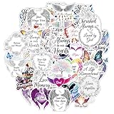 50 PCS in Loving Memory Stickers – Memorial Decals, Handmade Because Someone We Love is in Heaven, Journaling, Car Stickers, Laptop, Water Bottle, Inspirational Quote Sticker Pack