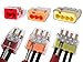 IDEAL in-Sure 2-Port x25, 3-Port x25, 4-Port x25, Non-Twist Connector for Solid, Stranded, and Tin Bonded Wire