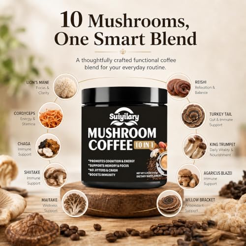 Suiyilary 10-Mushroom Instant Coffee
