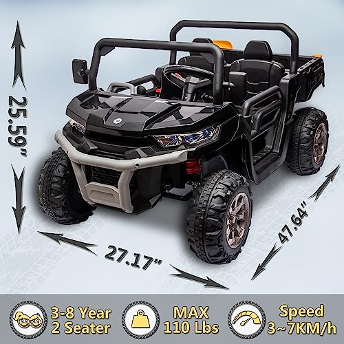Bcarorur Z1 24V Ride On Toys For Big Kids W/Remote Control, 2 Seater Kids Utv W/20 Seat thumb #4