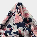 telas parisina neopreno ► Tela de neopreno doble estampado con patrón de grandes flores. Un tejido de calidad y a la moda con propiedades especiales contra el frío y la humedad. Perfecto para vestidos de flamenca.