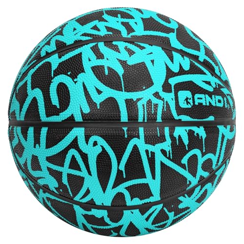 AND1 Fantom Graffiti Intermediate Size Rubber Basketball: 28.5 Inch Size 6 Indoor/Outdoor...