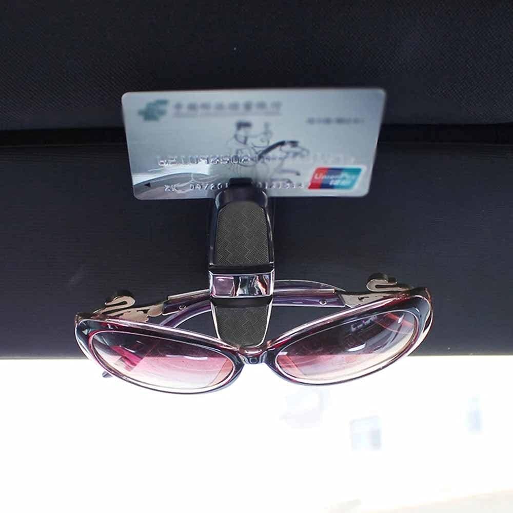 Car Glasses Cases Portable Ticket Card Clamp Sun Visor Sunglasses Holder ABS Eyeglasses Clip Auto Accessories image 3