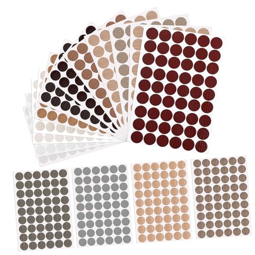 Opiniones de Muebles pegatinas los más recomendados. 43 Veemoon 15 hojas Pegatinas para Tapar Orificios de Tornillos Adhesivas PVC Cubiertas para Muebles Colores para Reparación y Decoración de Gabinetes