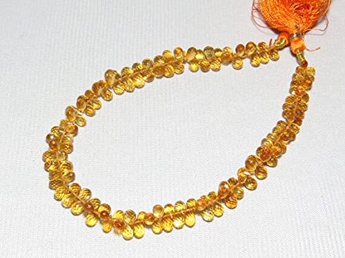 Citrine naturelle perles larmes pour fabriquer un cadeau d'anniversaire précieux