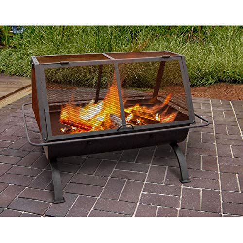 Landmann USA 28305 Northwoods Outdoor Fireplace,Black,Large