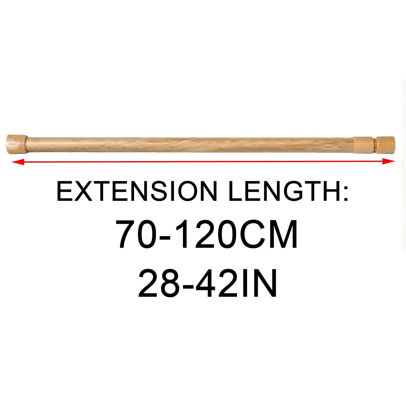 Shower Curtain Rods Tension, 7-47 In Adjustable Curtain Rod | Iron and Pvc Material, Load Capacity 8.8 Lbs，Anti Slip, No Drill for Kitchen, Bathroom, Cupboard(70-120cm/28-47in)