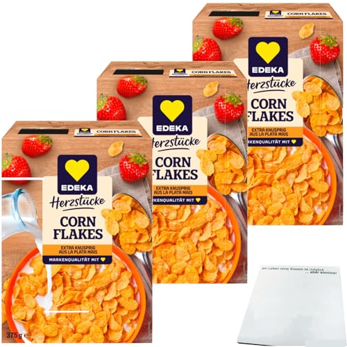 usy Bundle für EDEKA Cornflakes 3er Pack (3x375g Packung) + usy Block