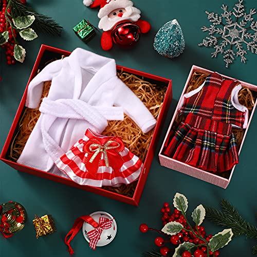 image for Sumind 10 Pieces Santa Couture Clothing for Elf Christmas Doll Clothes