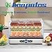 Konfintos Food Dehydrator for Jerky, 5 BPA-Free Trays 400W Compact Dehydrator Machine for Meat, Fruits, Mushroom, Herbs, Dog Treats, Digital Adjustable Timer & Temperature Control, Recipes included
