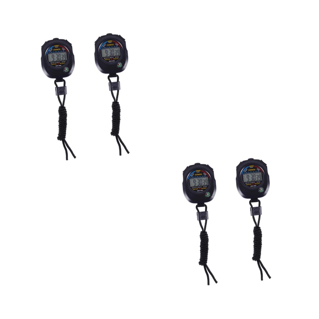 TOYANDONA 2 Series Cronómetro Multifunción Cronómetro Deportivo Digital Gimnasia Temporizador De Entrenamiento Temporizadores -minutero Parada del Cronómetro Abdominales Negro 2 Piezas X 2