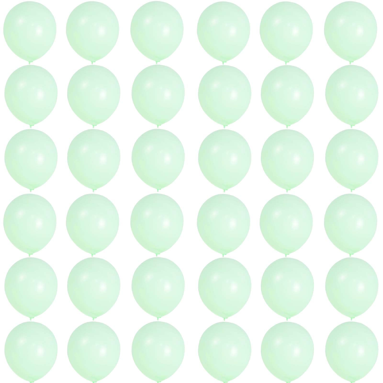 Macaron Green Balloons 5 inch,36p Mini Pastel Green Balloon Thick Natural LatexBalloon Birthday Balloons Tiny Balloon Decorations for Adults Wedding,Graduation,Retirement Anniversary Party
