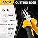 KATA Heavy Duty Wire Cutters - 6 Inch Diagonal Side Cutter Plier with Comfort Grip - Flush Cut Metal Cutting Tool for Crafts, Artificial Flowers, Floral Wire, Chicken Wire, Electrical Wire Clipper