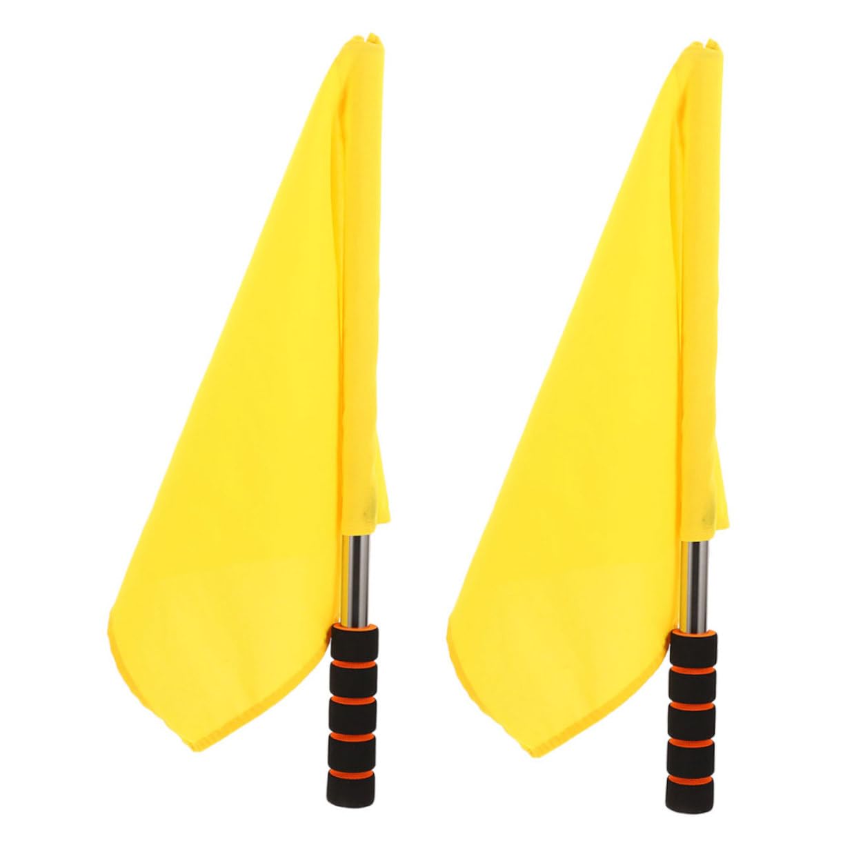 JOINPAYA 2pcs Handheld Signal Flags for Traffic Management Athletic Training and Referee Boundary Marking Racing Conducting Flags for Football Volleyball and Sports Events