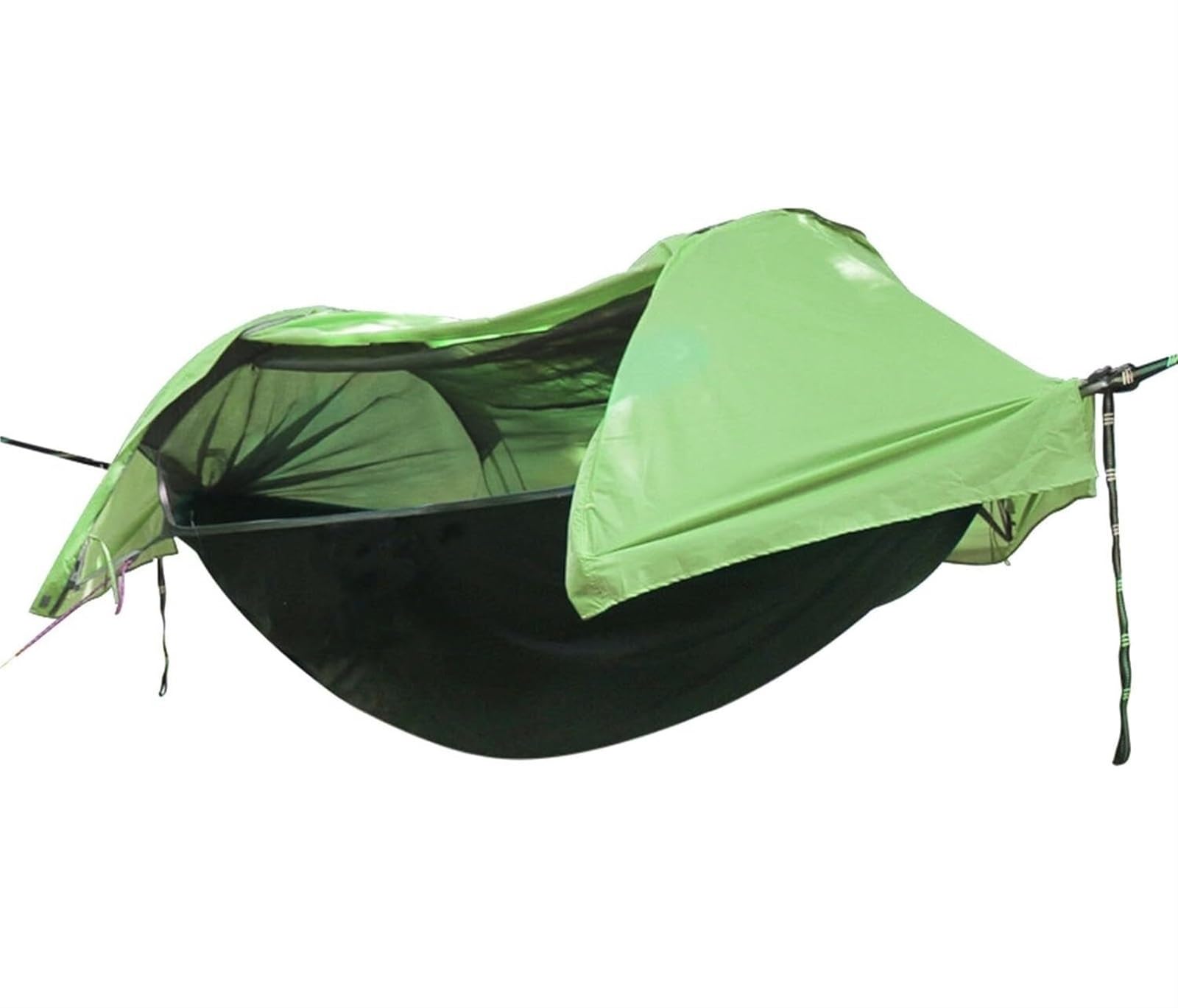 Hamak Ultralekki, Hammock Hamaki O Wymiarach 270 X 140 Cm Z Namiotem Moskitierą I Plandeką Przeciwdeszczową, Przenośny Pojedynczy Podwójny Nylonowy Spadochron na Kemping, na Zewnątrz