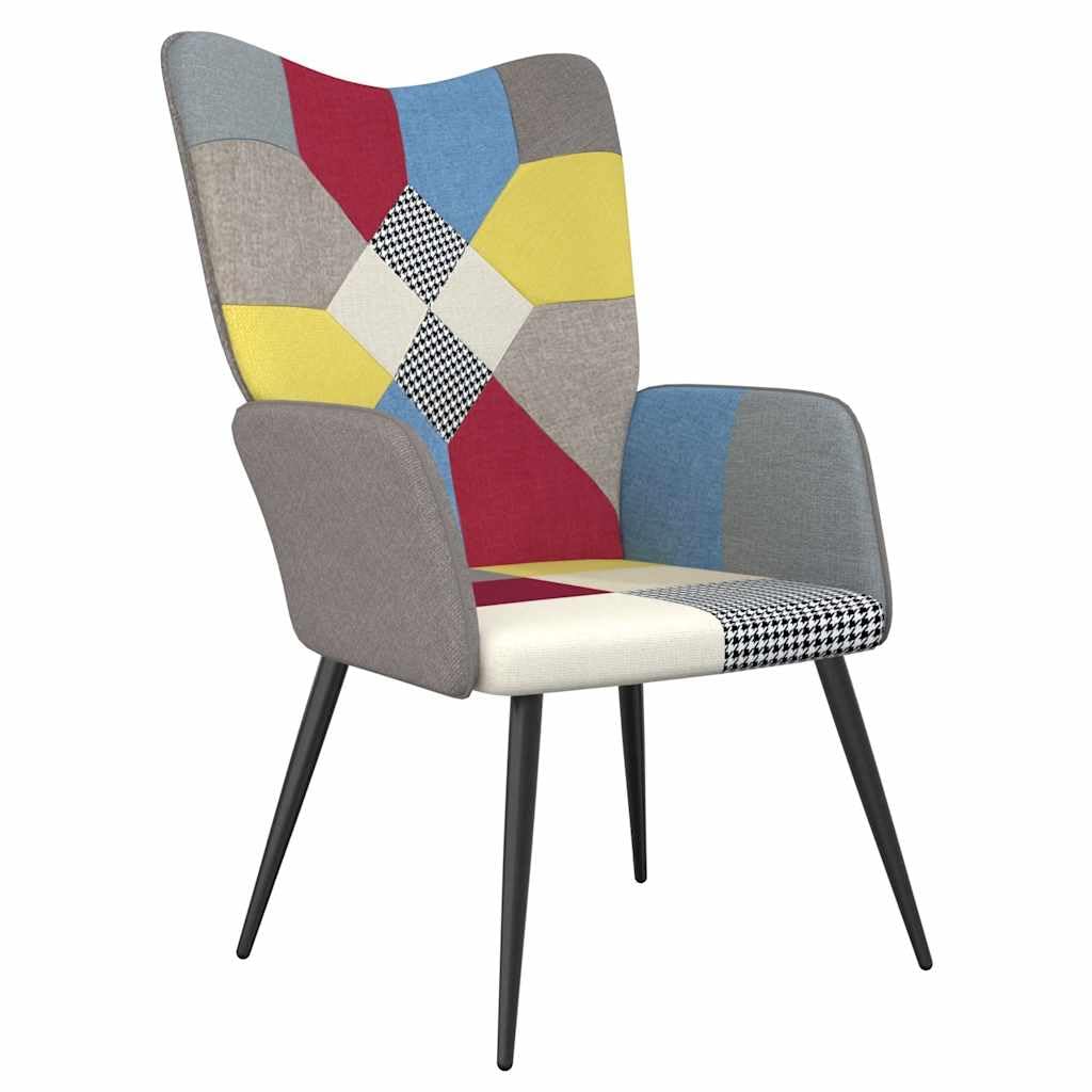 vidaXL Poltrona Relax in Tessuto Patchwork