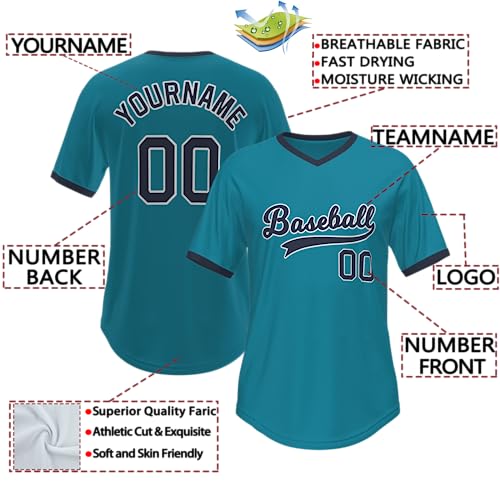 Custom Baseball Jersey Stitched/Printed Name Number, Personanlized Sports Uniform for Men/Youth/Women miniatura 2