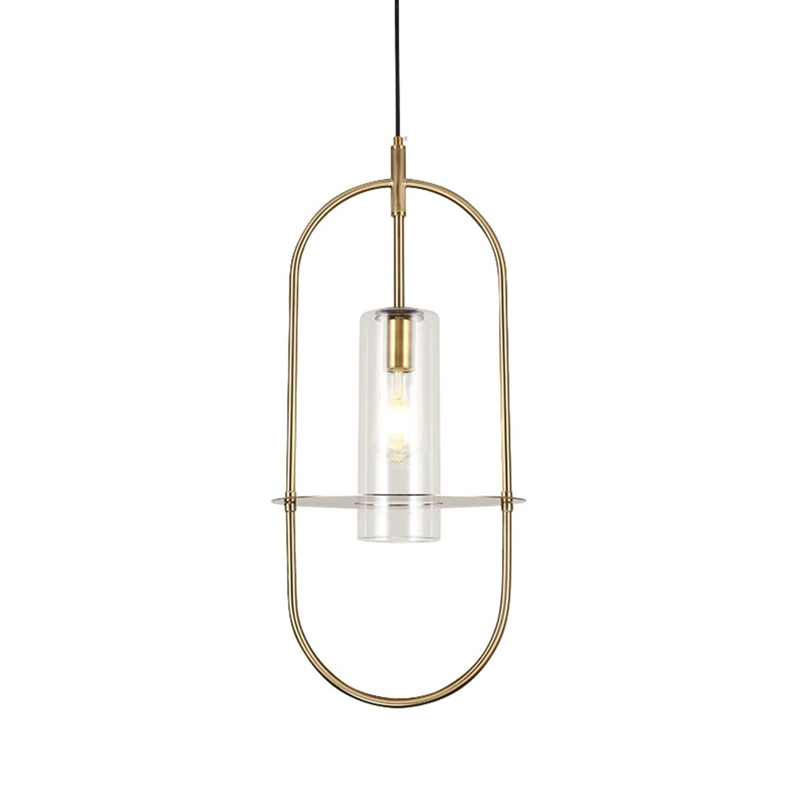 Lampes suspendues de luxe en verre et fer forgé pour salle à manger