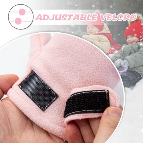 Image of BAVST Baby Toddler Winter Mittens Girls Warm Fleece Lined Gloves Kids Sherpa Lined Mittens for Boys