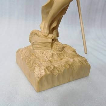 お盆お彼岸大特価希少彫り裁判所のシンボル★ヒバ材 正義の女神像★ユースティティア お盆お彼岸大特価希少彫り裁判所のシンボル☆ヒバ材 正義の女神