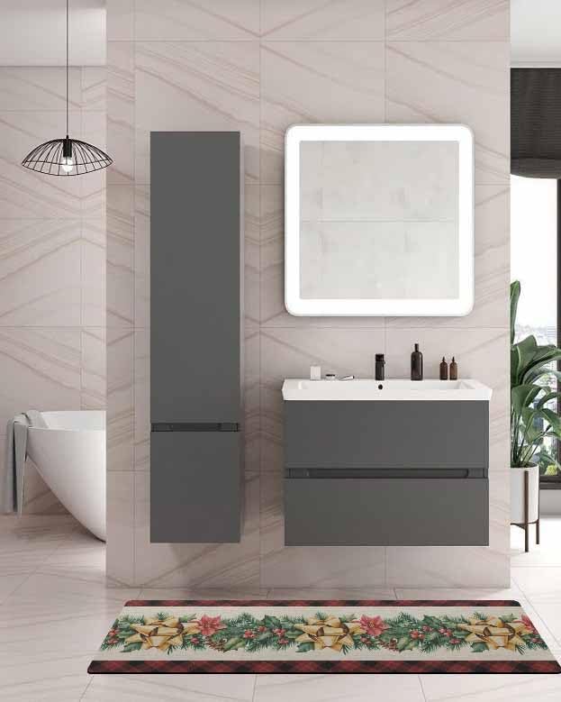 Miniatura 2 de Tapete de baño de pino de Navidad para bañera, antideslizante, de secado rápido y absorbente, de tierra de diatomeas, tapete de cocina, tapete de