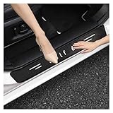 Protecteur du seuil de porte 4pcs Compatible avec VW Golf 6 2010 2012Protecteur de porte Sill avec logo Fibre de carbone protection de bord