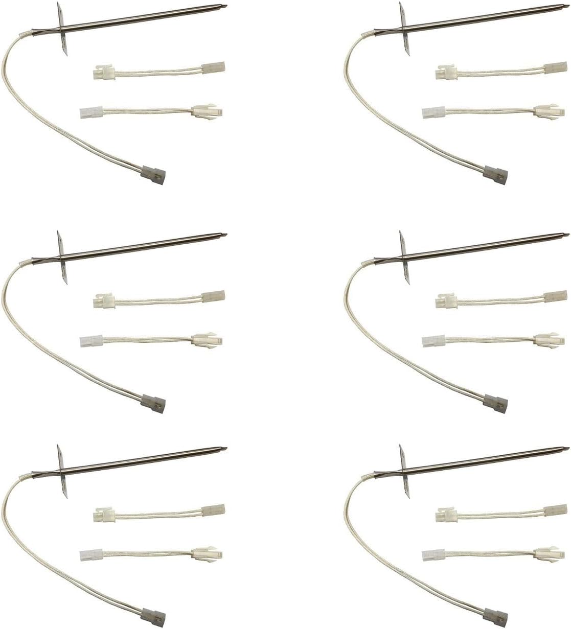 Replacement Part for 12001656 Oven Temperature Sensor Replaces With 704657, 71003083, 74003390 6-PACK Durable Repair Component for Home Equipment Appliance Repair Universal Long-Lasting Performance