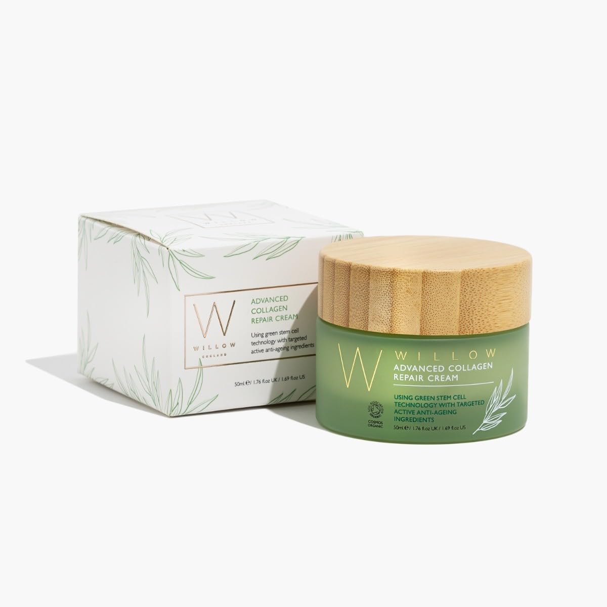 Willow Advanced Collagen Repair Cream, 50ml Vegan Organic Moisturizer for Anti-Ageing, Wrinkles, Fine Lines, Rosehip Oil - Image 4