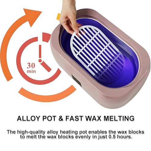 Macchina per la cera di paraffina per mani e piedi, kit idratante ed esfoliante per scaldacera da 4000 ml con funzione di mantenimento del calore