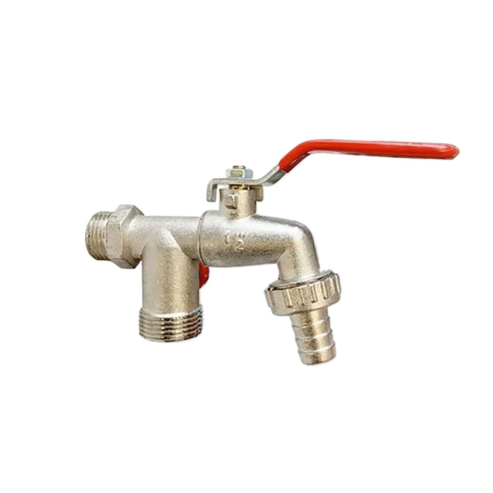 Generico Rubinetto dell'acqua Rubinetto dell'acqua in lega di zinco 3/4 "esterno e 1/2" interno utilizzato Maniglia a leva di facile accensione/spegnimento Rubinetti di alimentazione dell'irrigazione