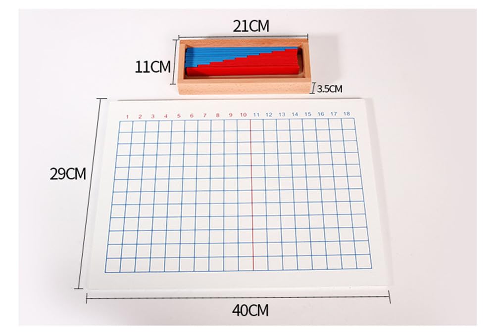 Tableros de Suma y Resta Montessori, Material de Juguetes Matemáticos Montessori para Niños Pequeños