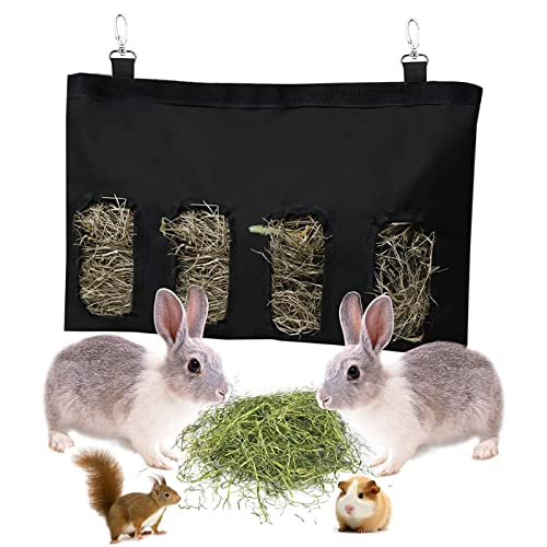 Kaninchen-Futterautomat Aus Metall - Praktische Heuraufe Für Kleintiere