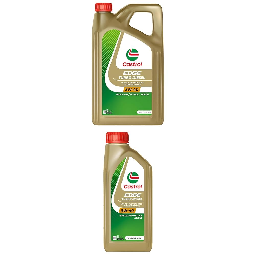 Castrol Edge Turbo Diesel 5W-40 Aceite de Motor 1L Edge Turbo Diesel 5W-40 Aceite de Motor 5L