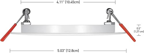 Miniatura 7 de Globe Electric 91415 DuoBright - Luz empotrable (4 pulgadas), color blanco (paquete de 2)