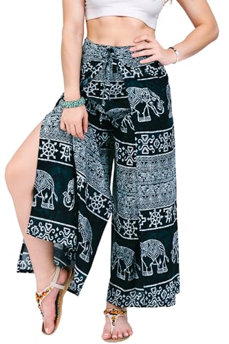 Your Cozy Damen Boho Palazzo Hose – Weite Haremshose für Yoga, Reisen &...