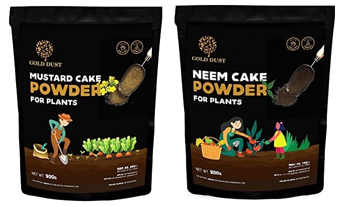 GOLD DUST Mustard Cake Fertilizer For Plants, Plant Growth Booster, Neem Cake Powder for Plants Combo(Mustard Powder and Neem Powder) (B09VTB8YWD) Amazon Price History, Amazon Price Tracker