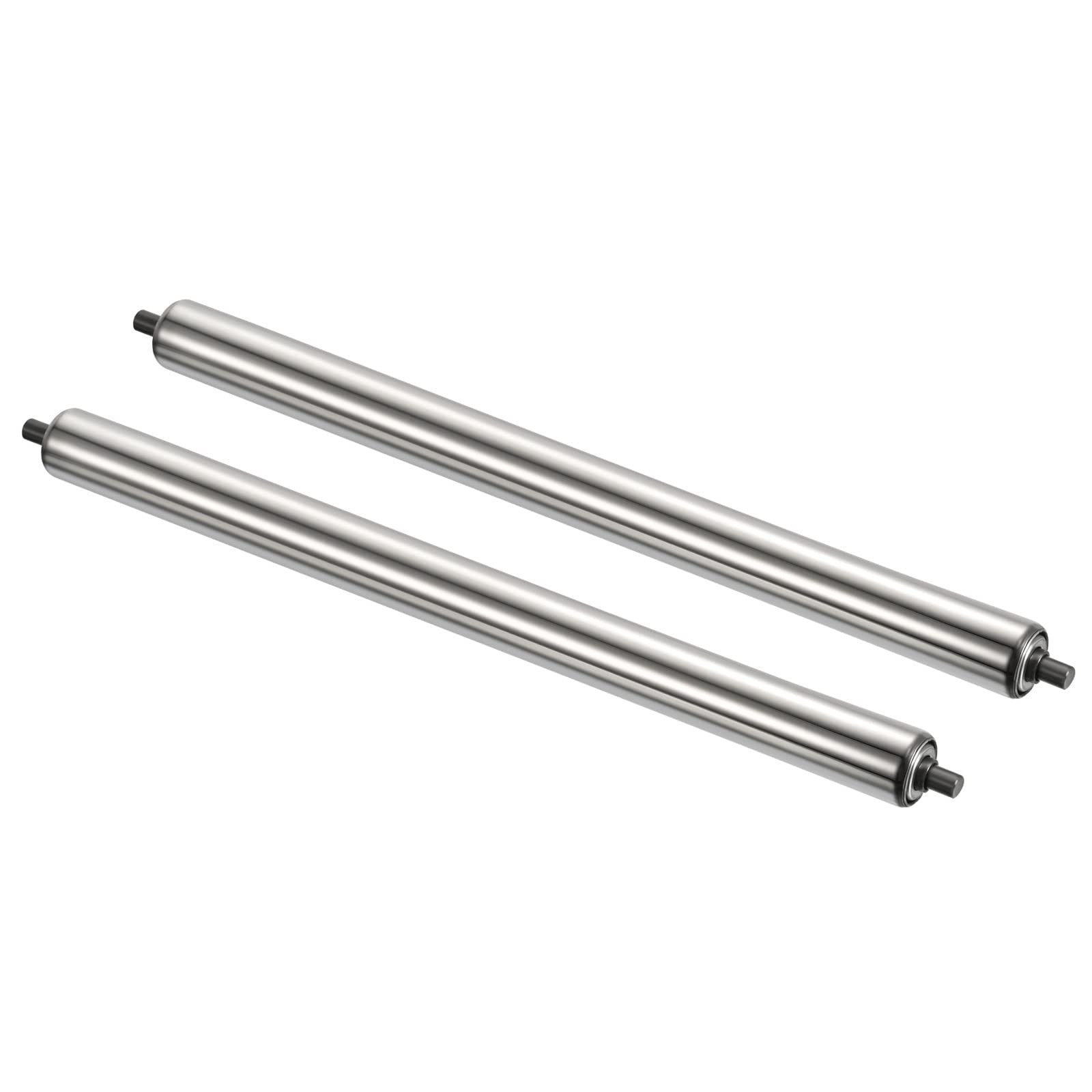 PATIKIL Conveyor Roller 3" Diameter 12" Long Stainless Steel Silver 2pcs — Amazon image 14