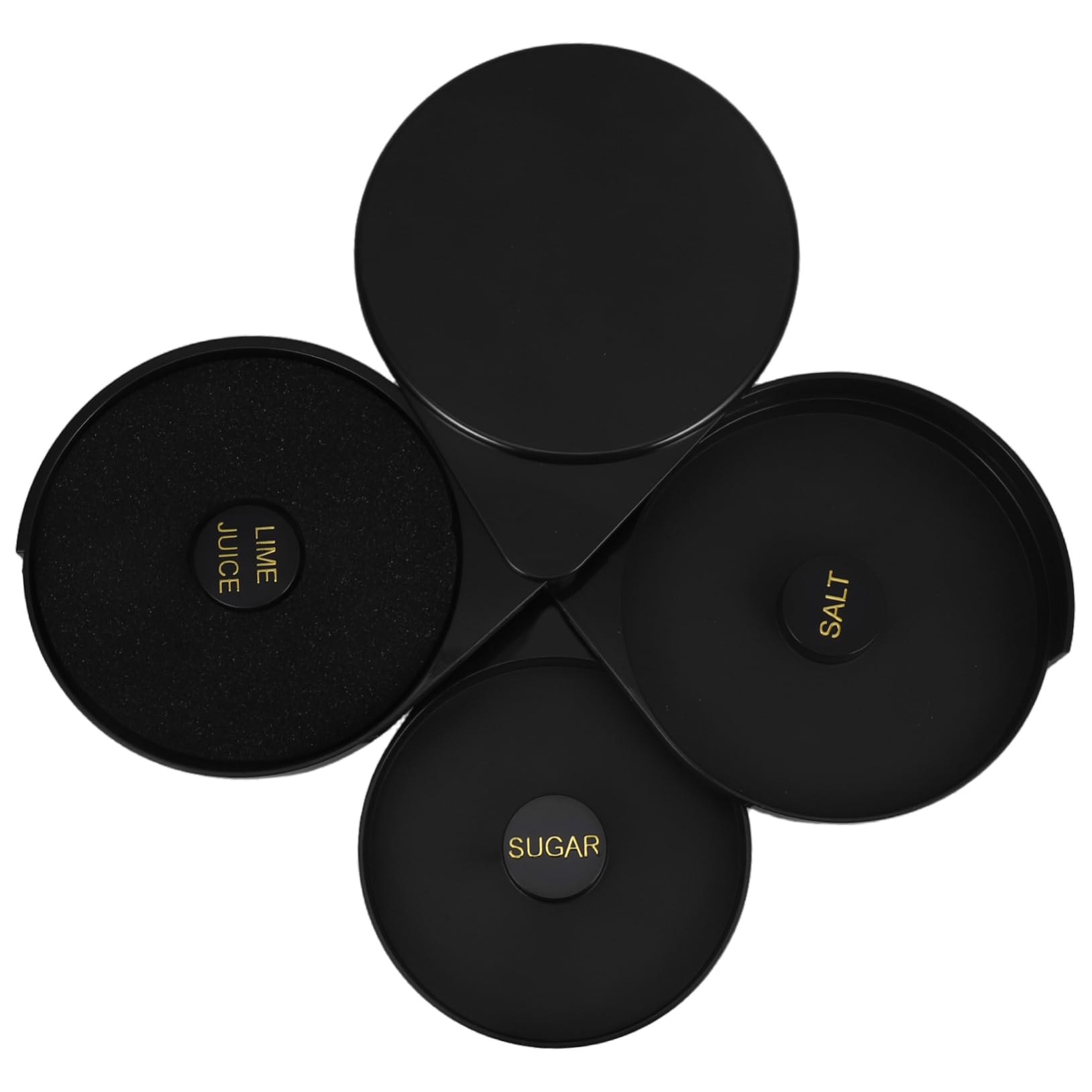 OUNONA Salt Sugar Spice Storage Box 3-tier Plastic Container Essential Bar Tool