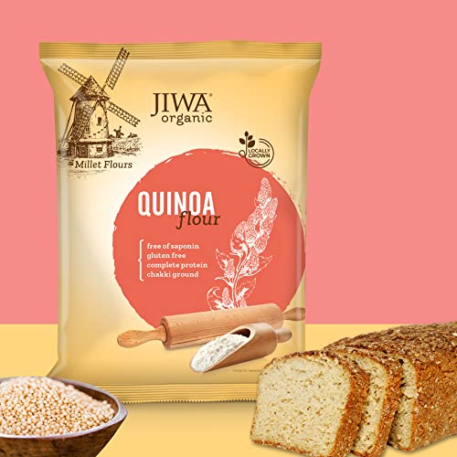 Image of JIWA healthy by nature Organic Quinoa, 500 g, (Certified Organic & Gluten Free) & Organic Quinoa Flour, 900g (Certified Organic & Gluten Free)