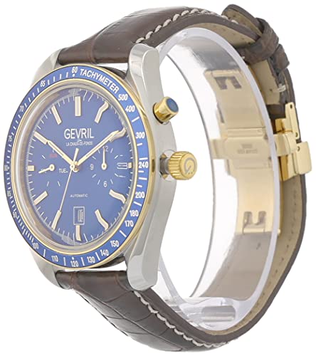 Gevril Men's Lenox Swiss Automatic Watch, Genuine Italian Leather Strap4