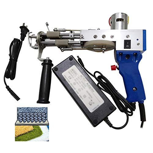 TWSOUL Tufting Gun, Electric Carpet Tufting Gun, Carpet Weaving Flocking Machine, Rug Tufting Gun with 5-40 Stitches/Sec (Adjustable) 100V-240V (Cut Pile)