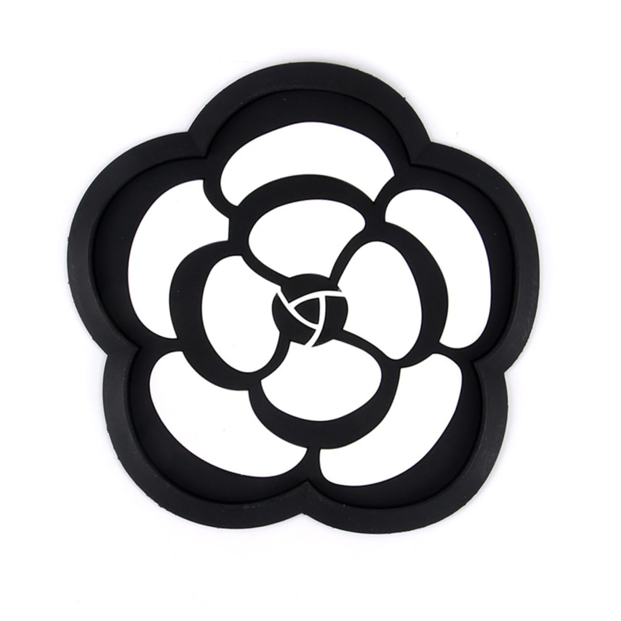 Mikinona Camellia Shape Car Dashboard Pad Non-Slip Phone Pad Sticker for Phone Key Sunglasses Perfume Bottle