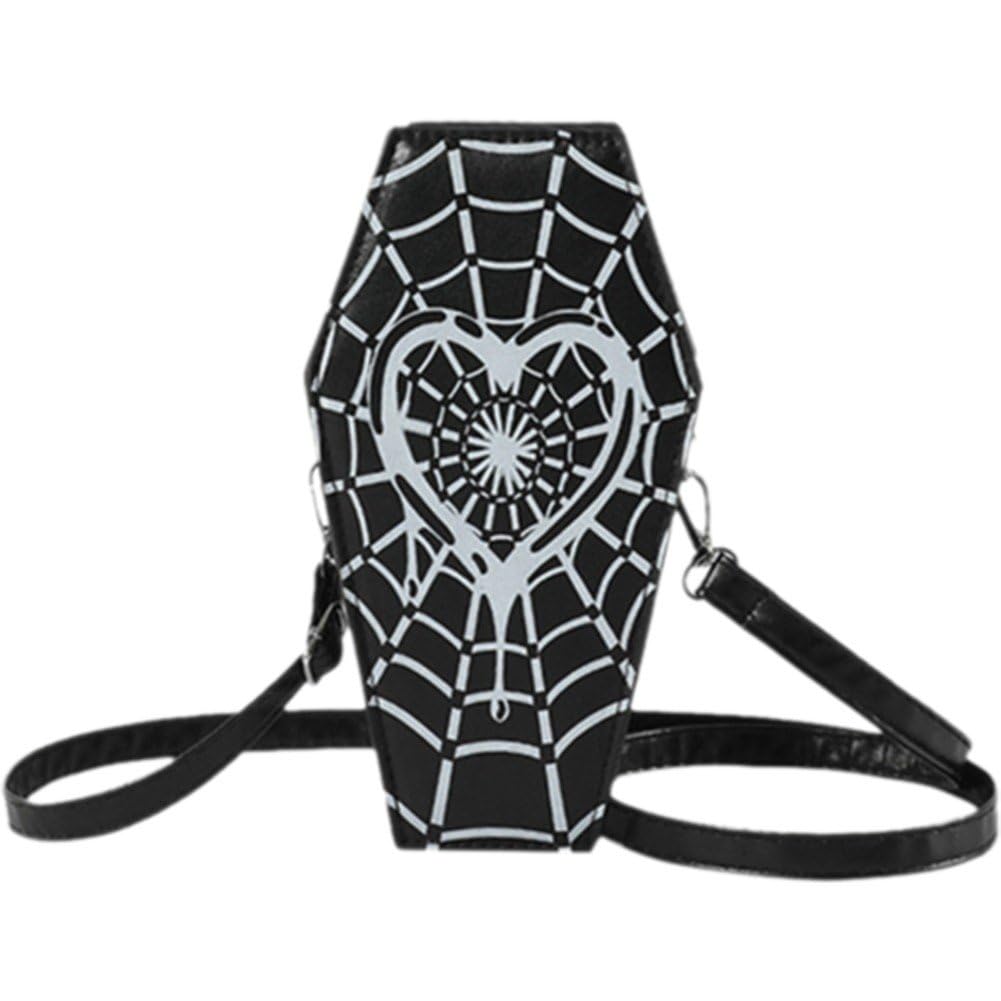 Sac à main d'Halloween à motif toile d'araignée pour soirée à thème