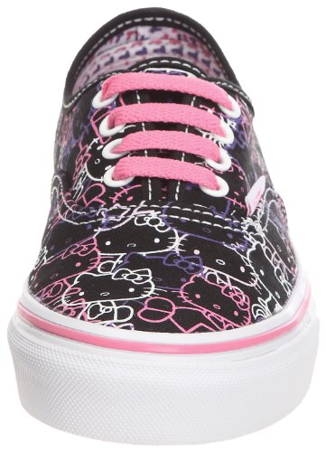 Image of Vans Boy's Fashion Sports Canvas Trainer, Hello Kitty Black Passion Flower, 1 us Little Kid
